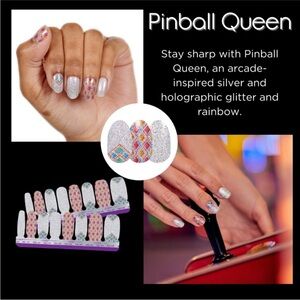 Color Street Pinball Queen Nail Polish Strips . New in package.